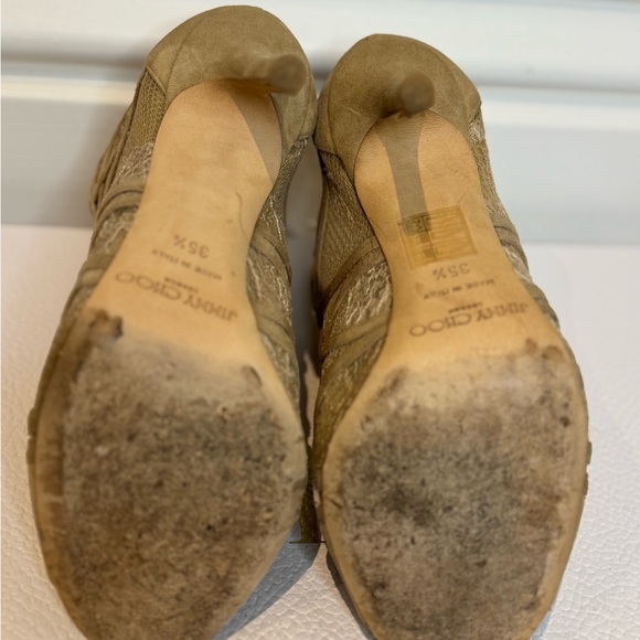 Sexy Suede And Lace Jimmy Choo Booties - Picture 4 of 6